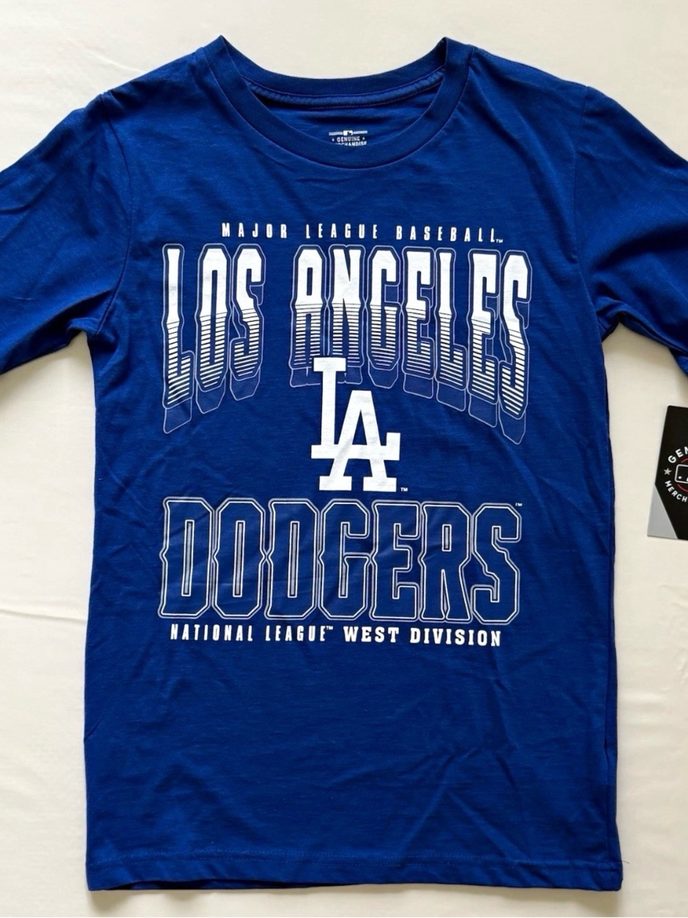 Genuine Merchandise Los Angeles Dodgers MLB Baseball Blue Short Sleeve Tee - NWT